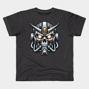 Biomech Skull S01 D15 Kids T-Shirt